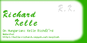 richard kelle business card